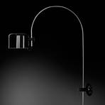 Oluce Coupé - Arched wall light in black