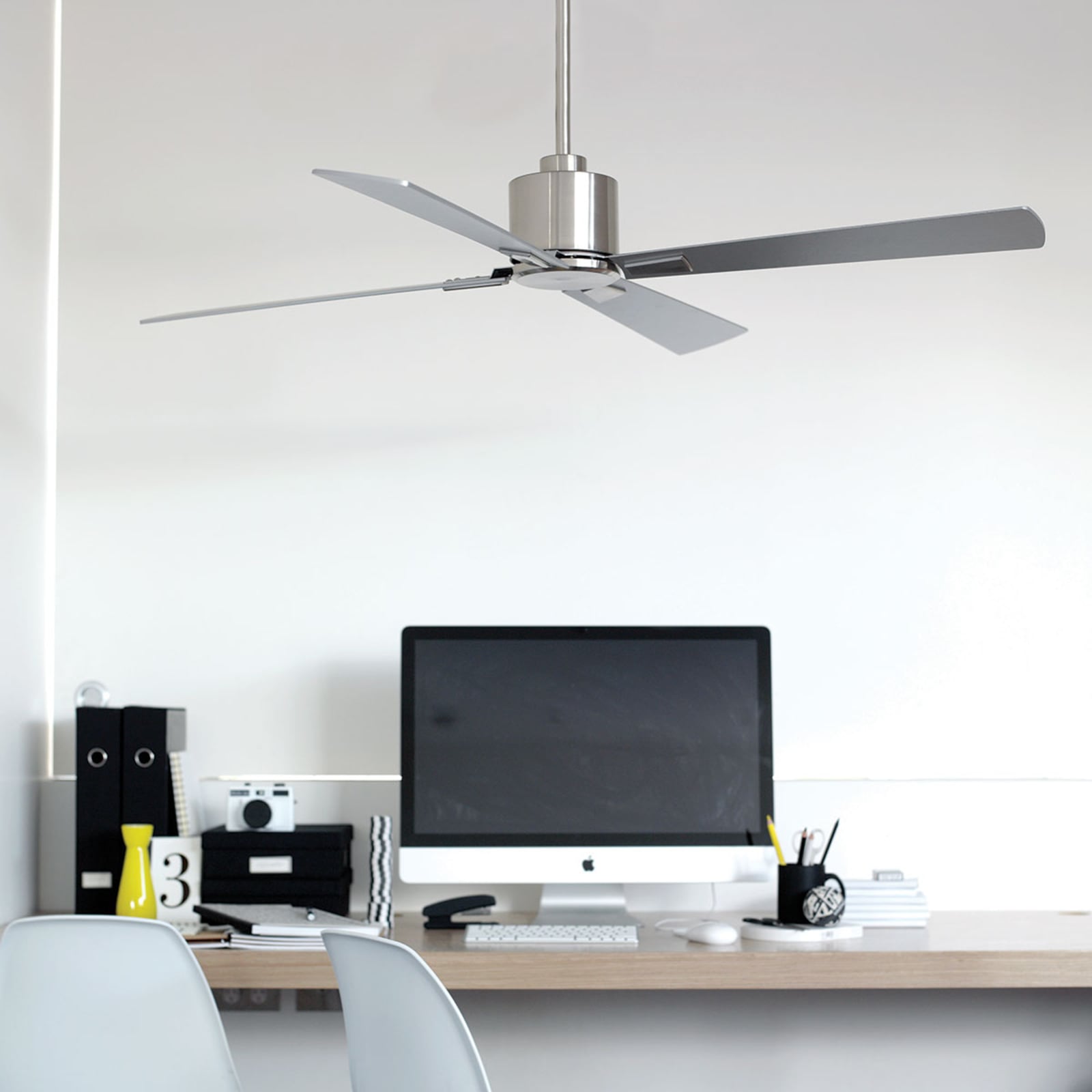 Airfusion Climate DC Deckenventilator chrom, leise - Beacon