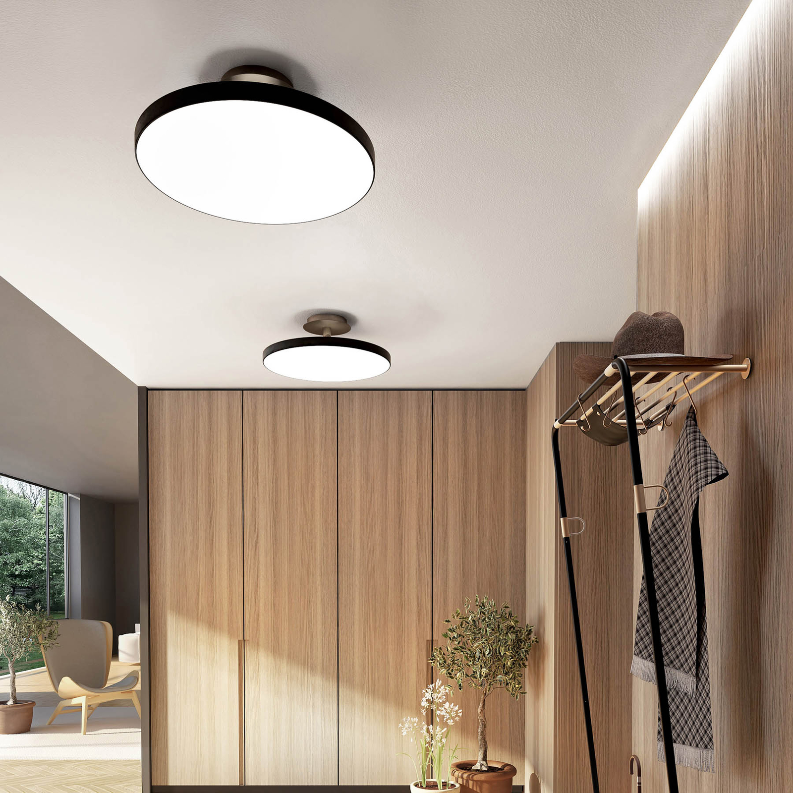 Asteria Up Plafoniera Anthracite - UMAGE
