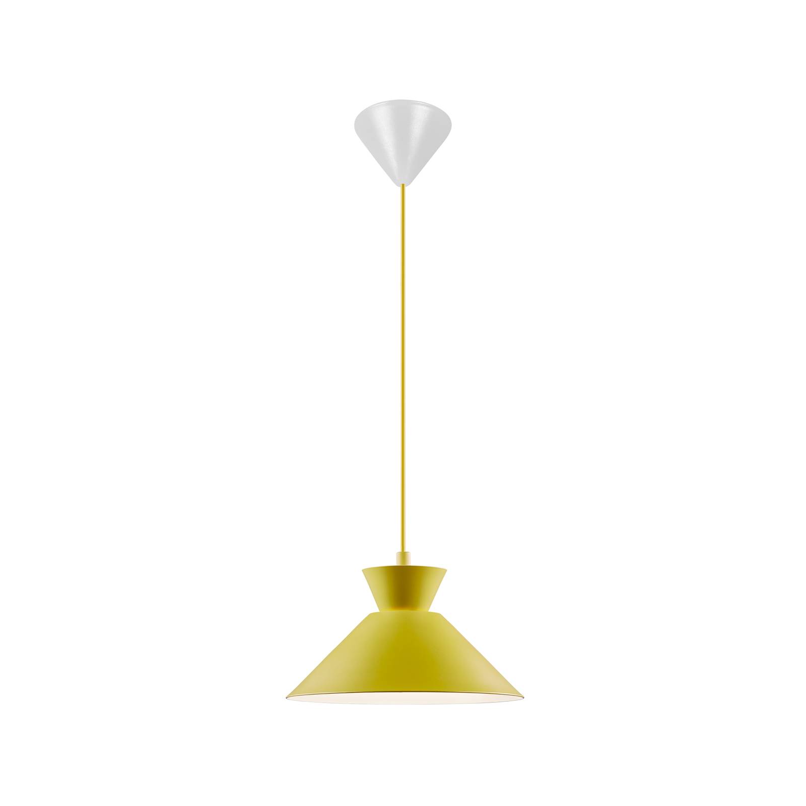 Dial függőlámpa fém ernyővel, sárga, Ø 25 cm
