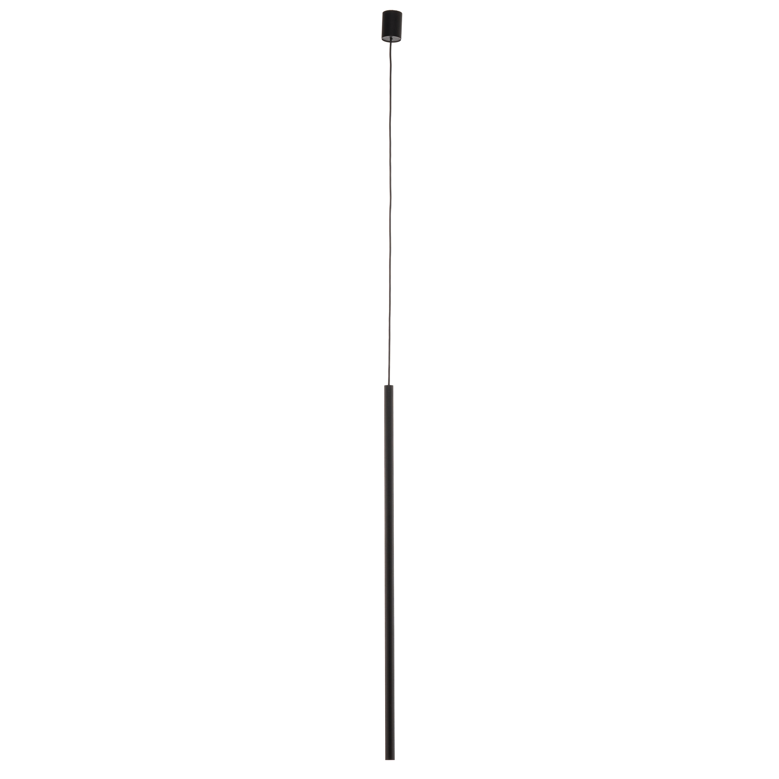 Lampa wisząca Las 1-punktowa, czarna, klosz 100cm