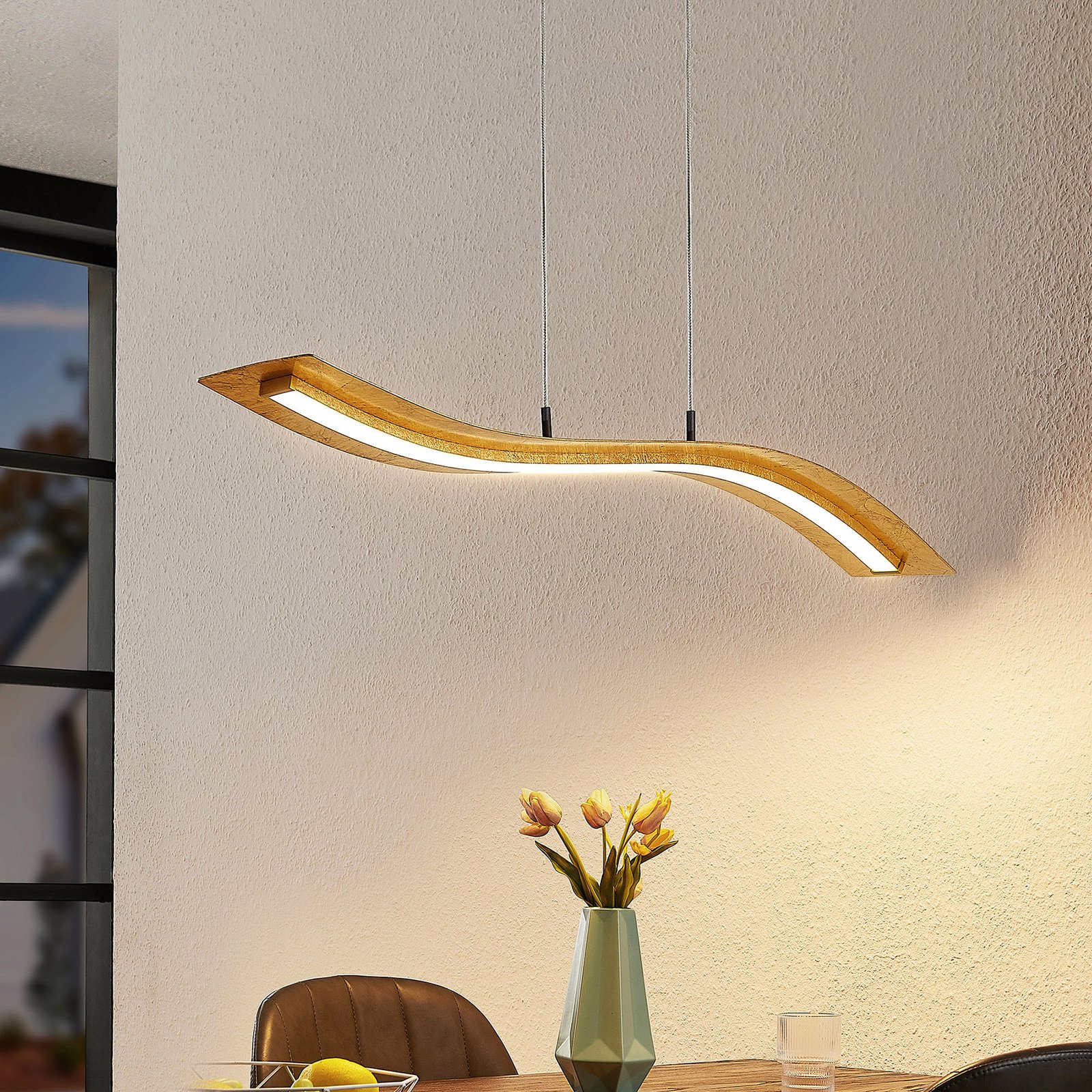 Lindby Larisa LED-Pendelleuchte, 90 cm lang