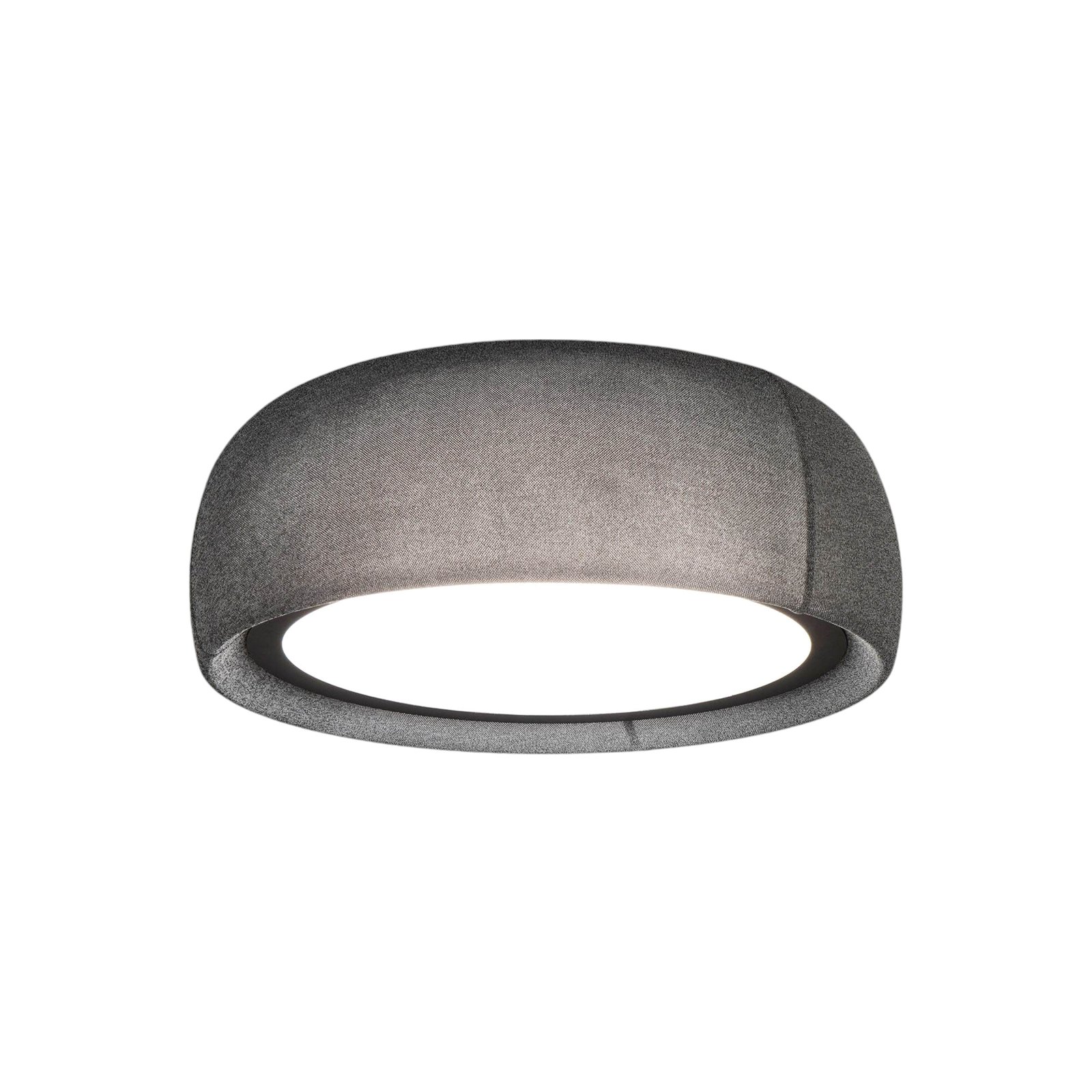 LEDS-C4 LED ceiling lamp Gong, grey, 4,000 K, Ø 61.2 cm