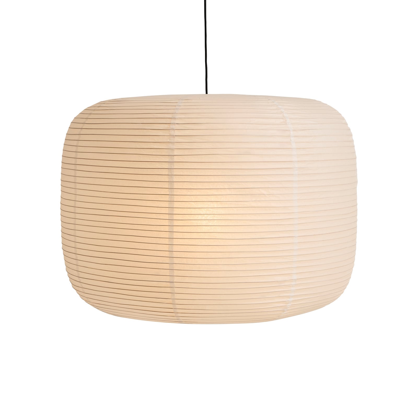 HAY-varjostin Donut, halkaisija 80 cm, valkoinen, paperi/bambu