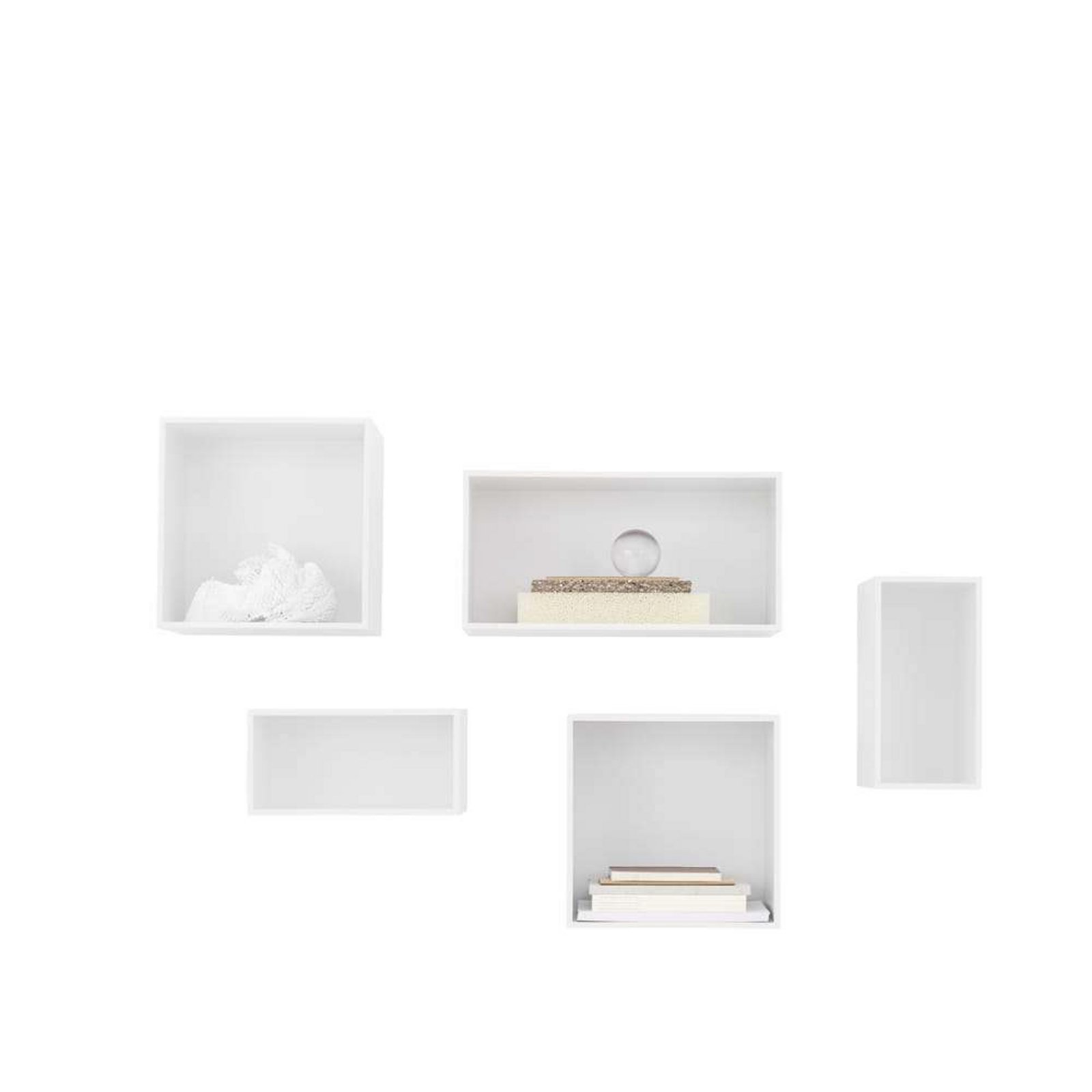 Mini Stacked Storage System Small White - Muuto