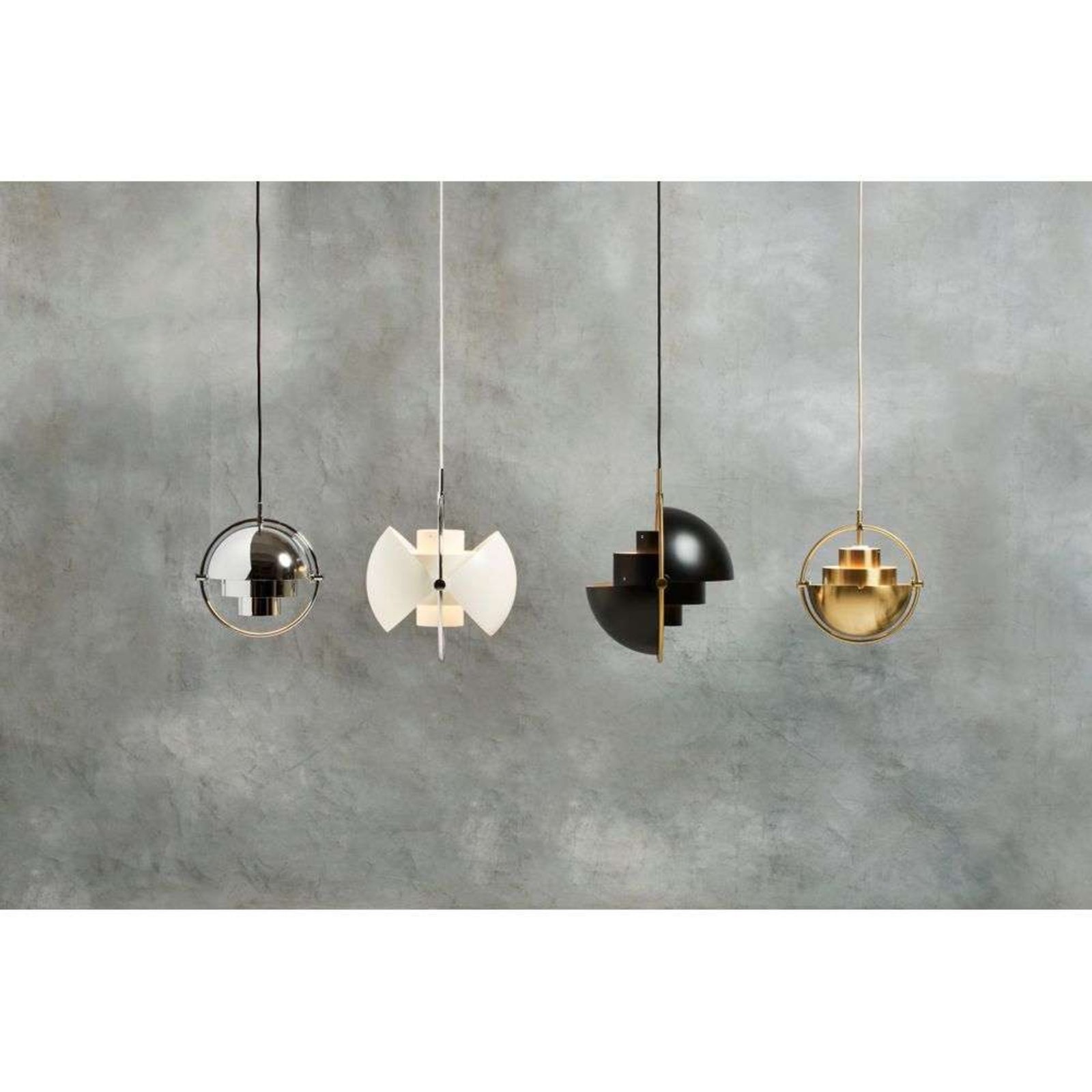 Multi-Lite Pendant Ø36 Brass/Sea Grey - GUBI