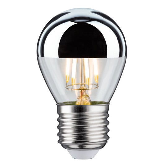 Bombilla LED E27 gota 827 espejo 4,8W