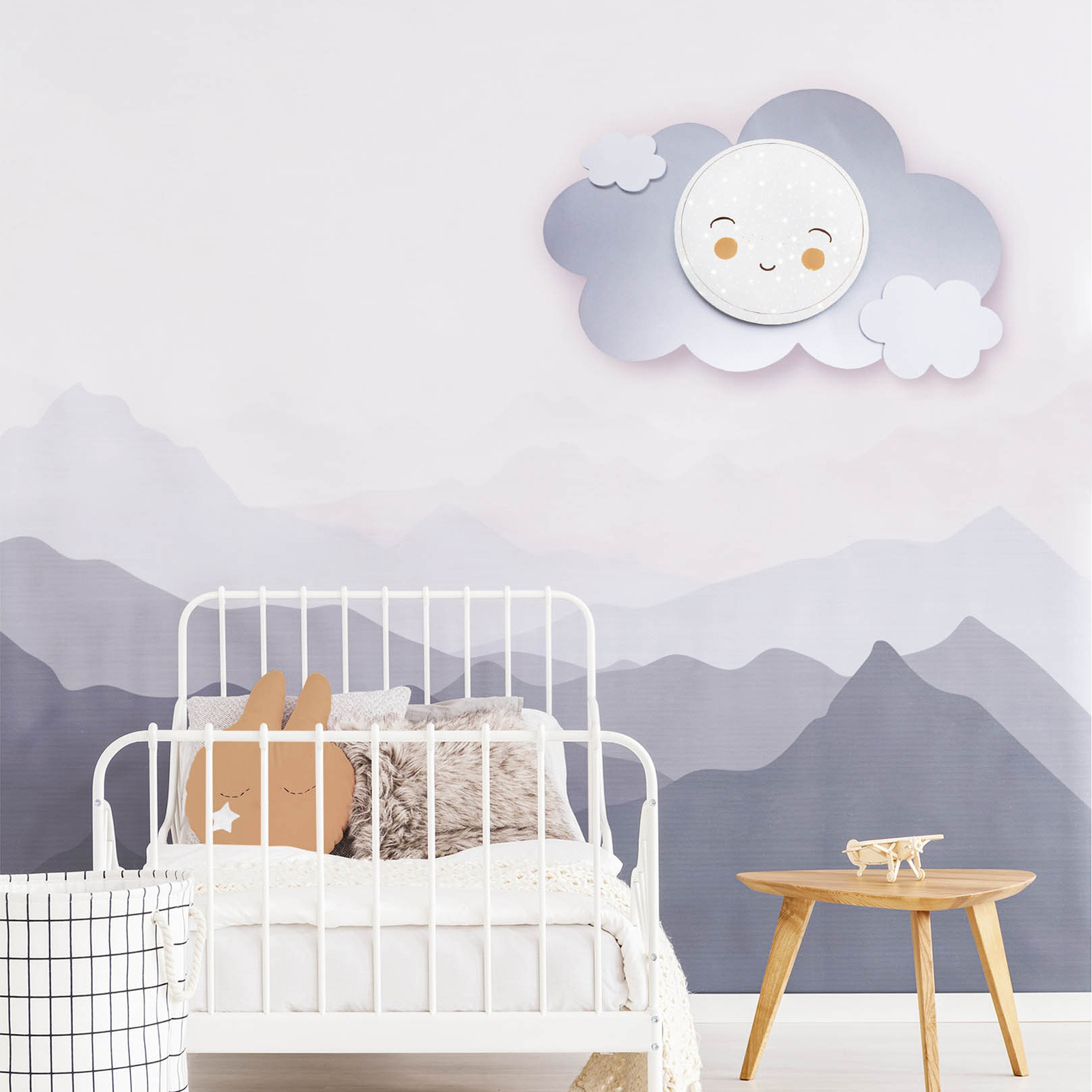 LED-Wandleuchte Bildwolke Starlight Smile