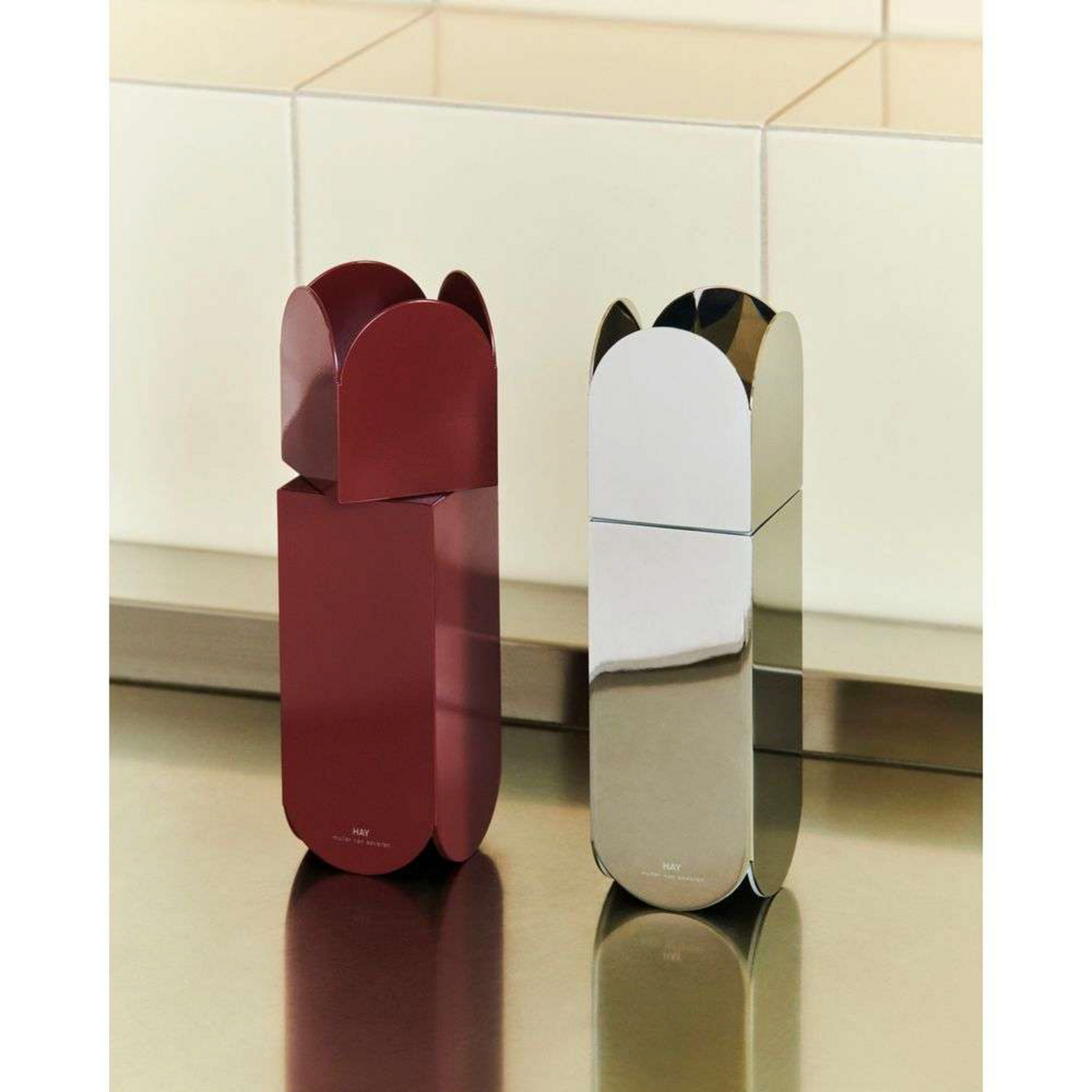 Arcs Salt & Pepper Grinder Mirror - Hay