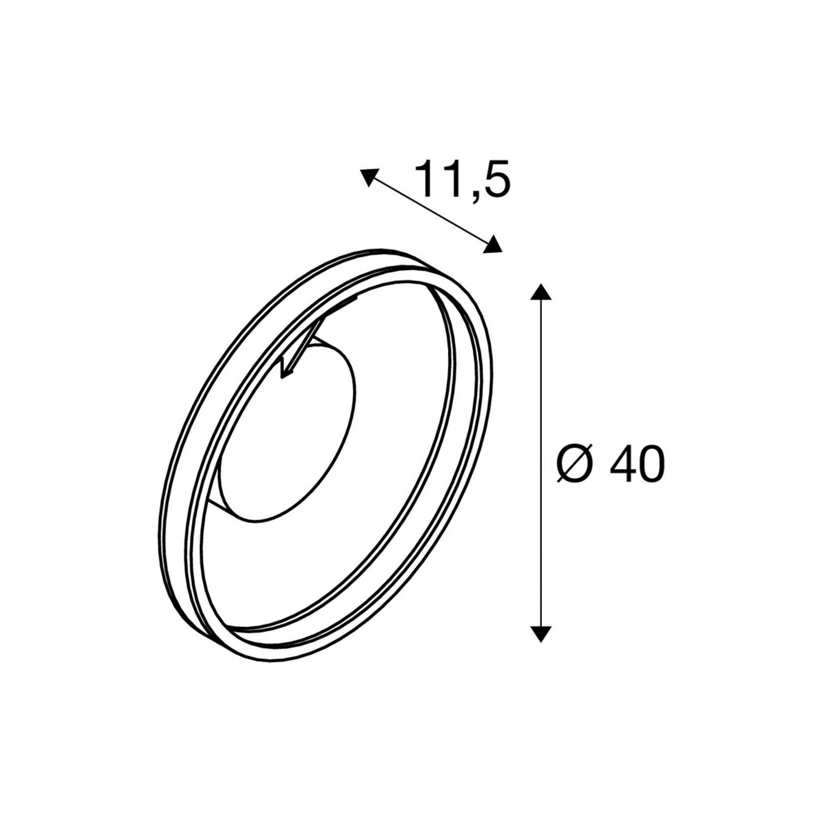 SLV Lampa sufitowa LED One, Ø 40 cm, biała, metal, CCT