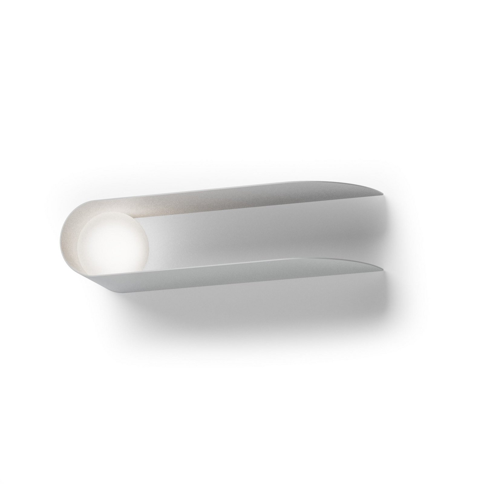 Candeeiro de parede Fabbian Comet, branco, metal, vidro, G9