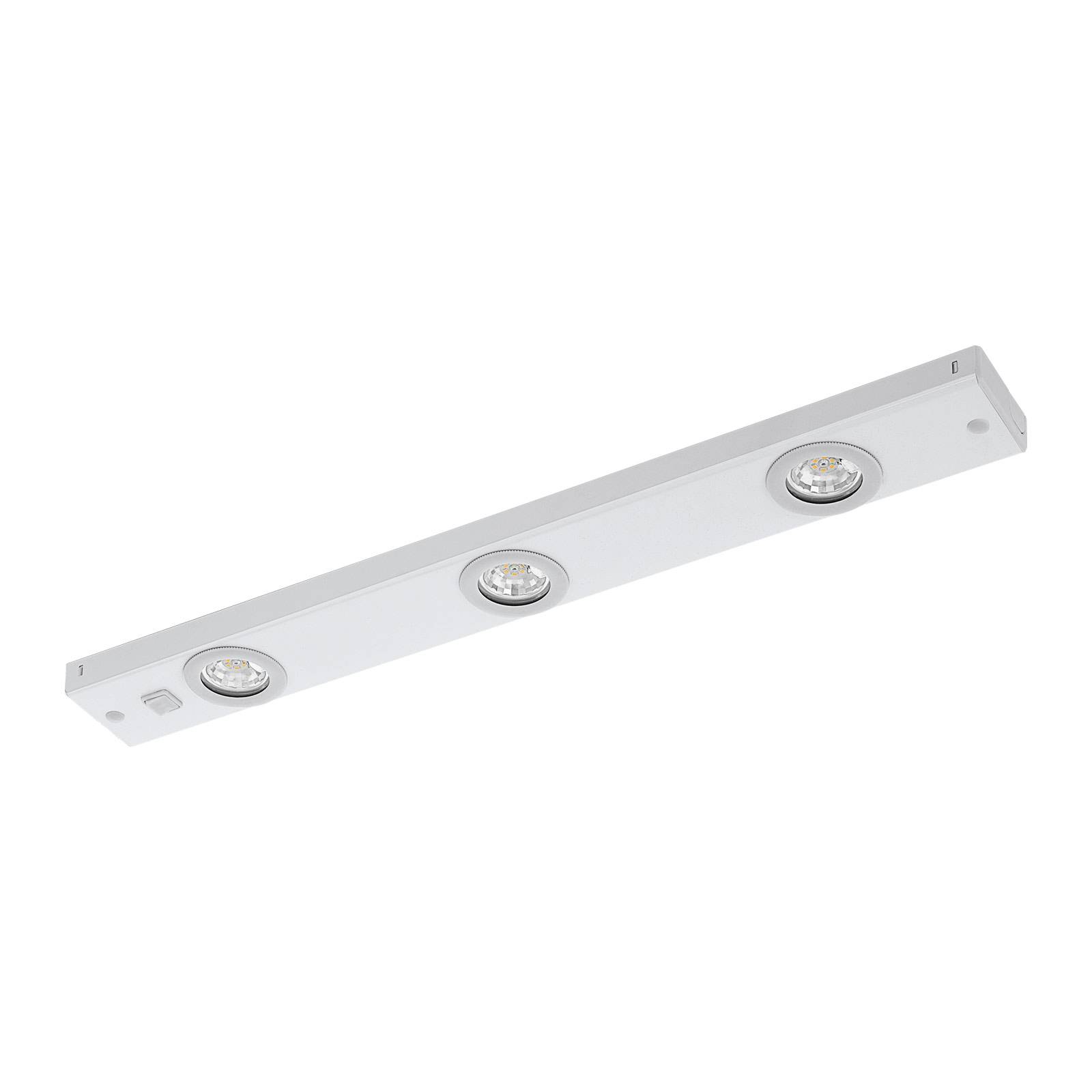 Kob LED-underskabslampe med kontakt, hvid