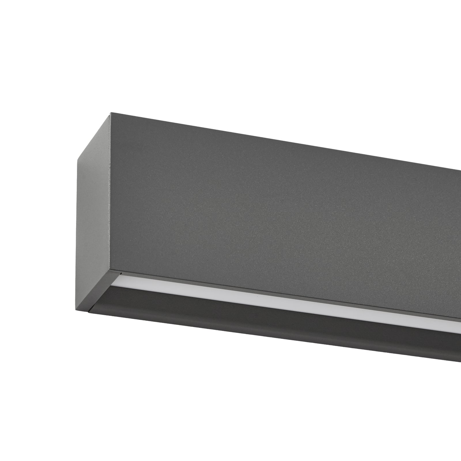 Lucande LED-vegglampe Lengo, 100 cm, antrasitt, opp/ned 3000 K