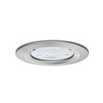 Paulmann indbygningslampe NOVA, jern, Ø 8 cm, fast, 4.000 K