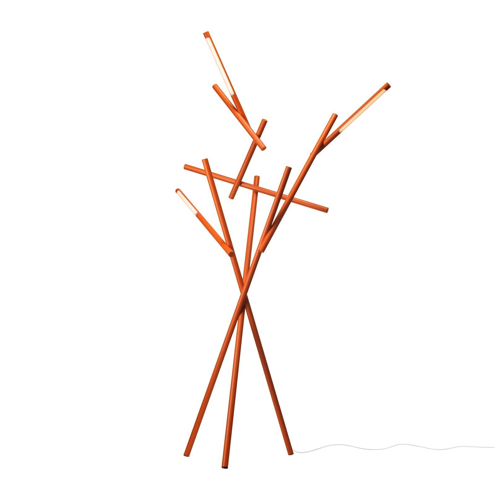 Foscarini Tuareg LED-Stehleuchte, Dimmer, orange