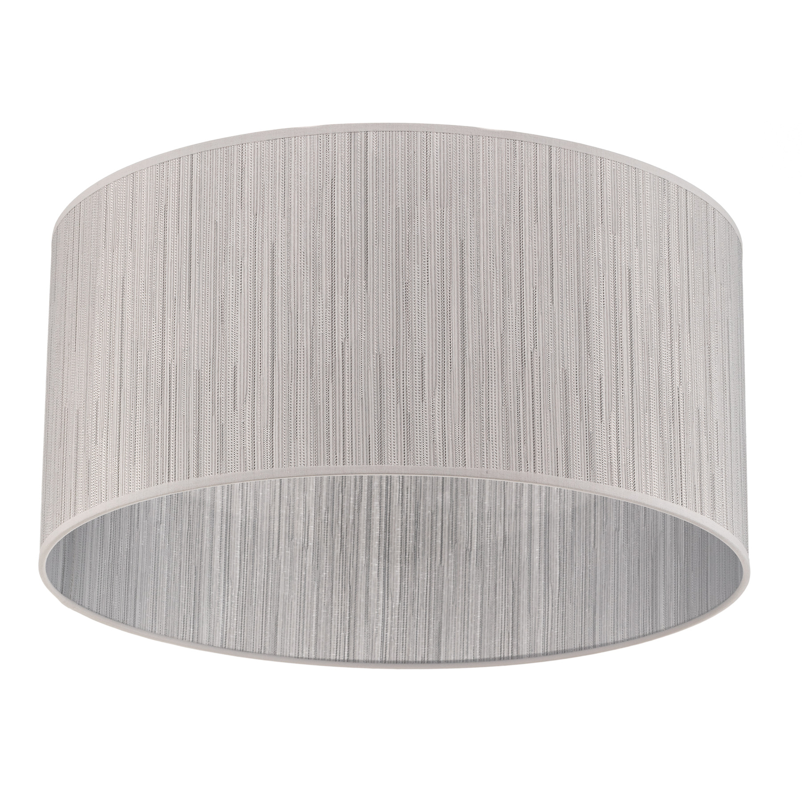 Essex loftlampe, struktureret stof, sølv