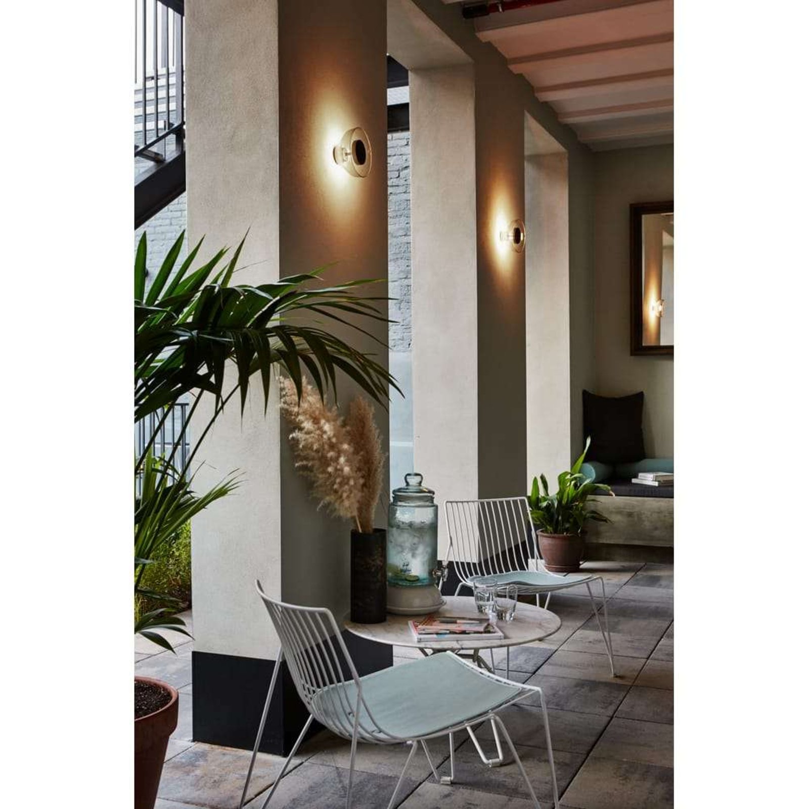 Candeeiro de parede LED MARSET Aura, Ø 18 cm, cinzento fumado/transparente Candeeiro de parede LED MARSET Aura, Ø 18 cm, cinzento fumado/transparente