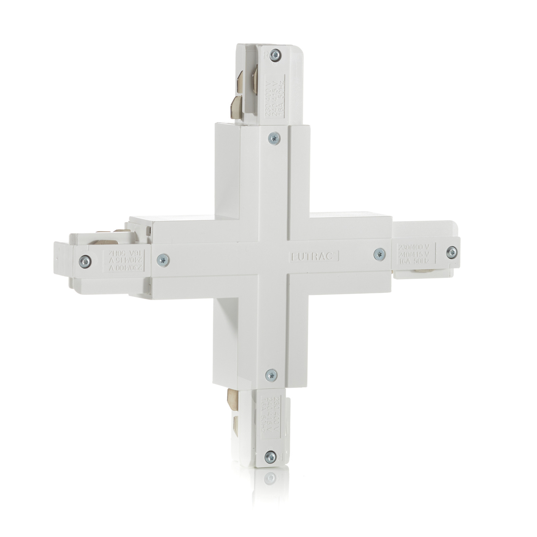 EUTRAC Eutrac X-connector with feed-in option, white