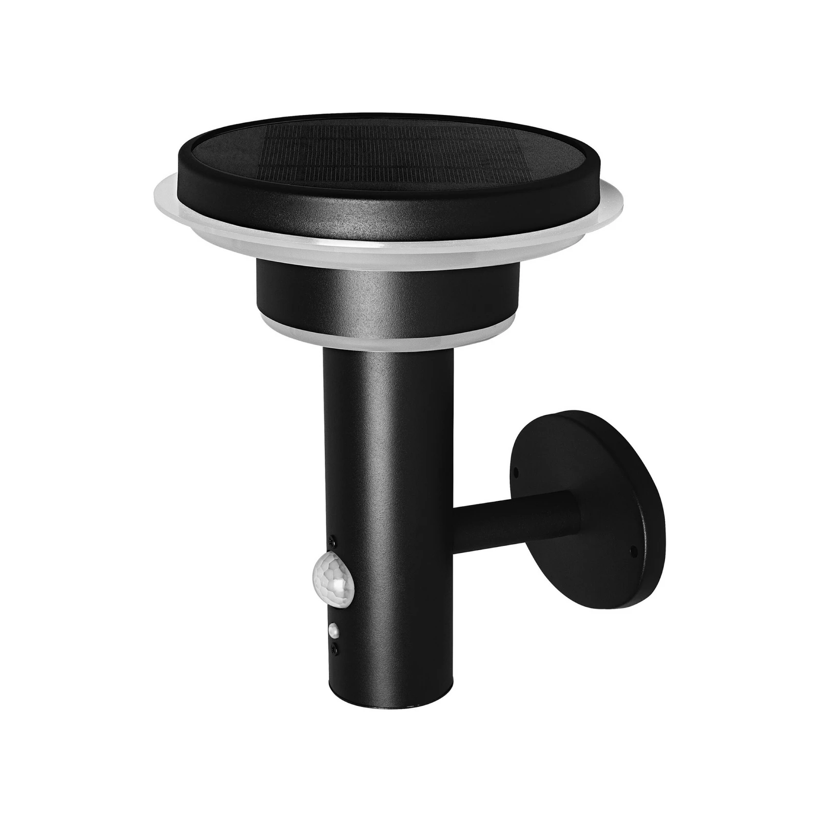 OSRAM LED-seinävalaisin ENDURA STYLE SOLAR DOUBLE CIRCLE musta