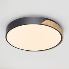 Paul Neuhaus Q-BILA stropné LED svetlo, čierna/dub