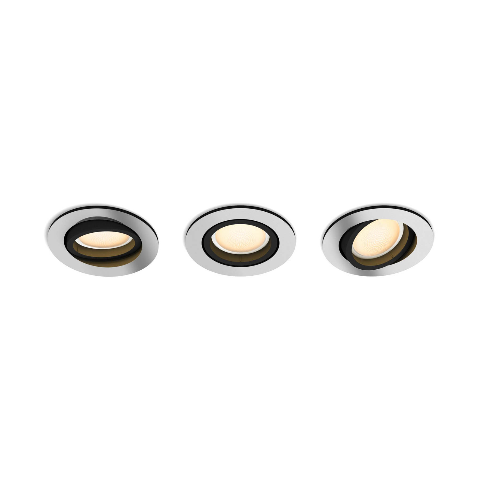Philips Hue Centura LED recessed spotlight round, set of 3