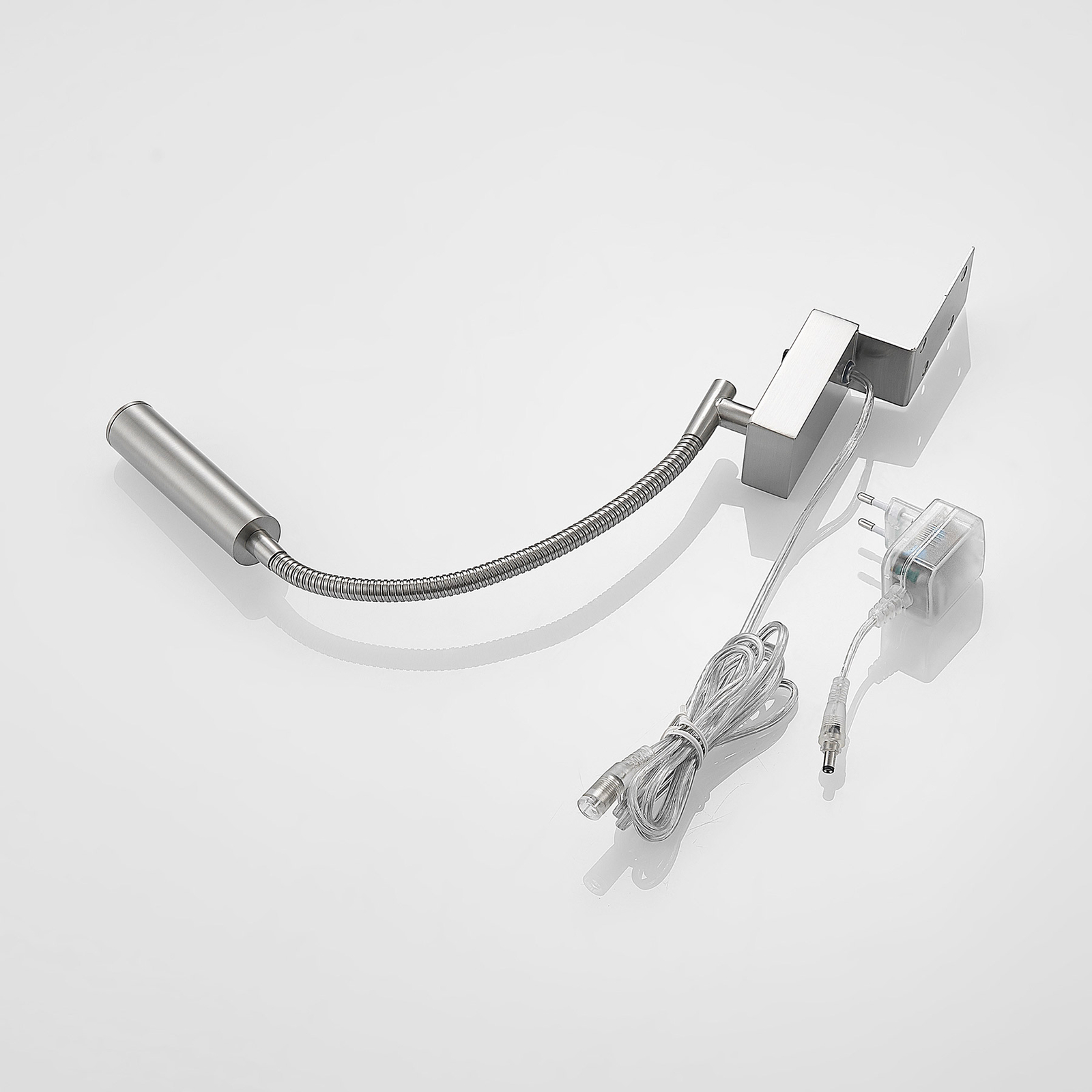 Lucande Anaella applique LED, nichel, 55 cm