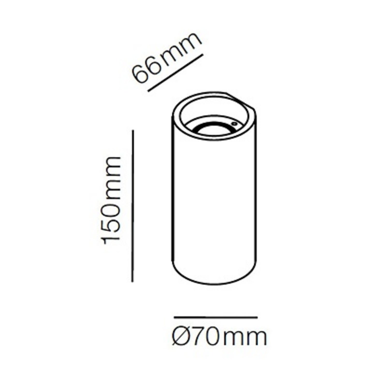 Zero W1 LED Nástěnné Svítidlo 3000K Černá - LIGHT-POINT