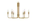 Elanova 6 Plafoniere Brass - Lindby