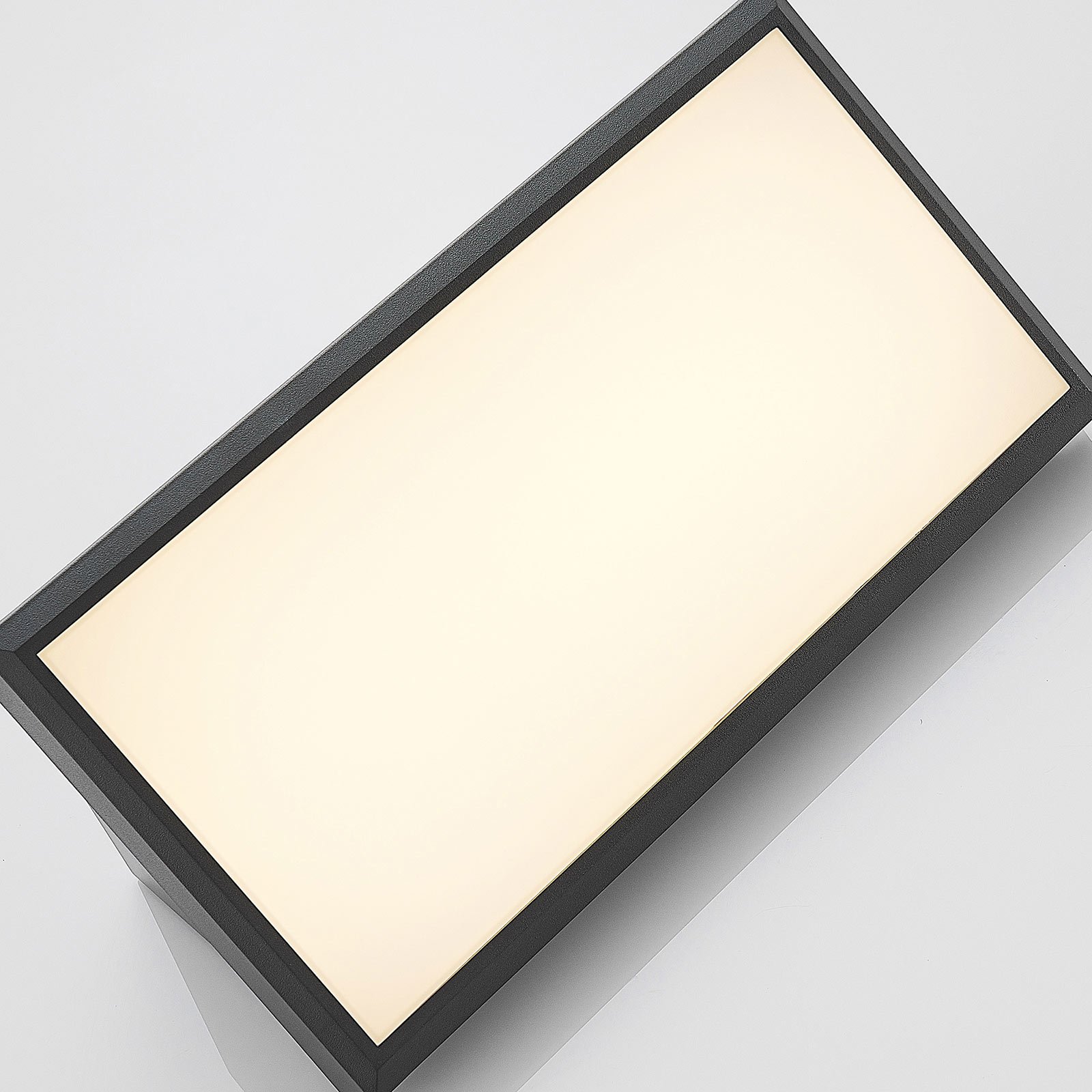 Abby Outdoor Wall Lamp w/Sensor Dark Grey/White - Lindby