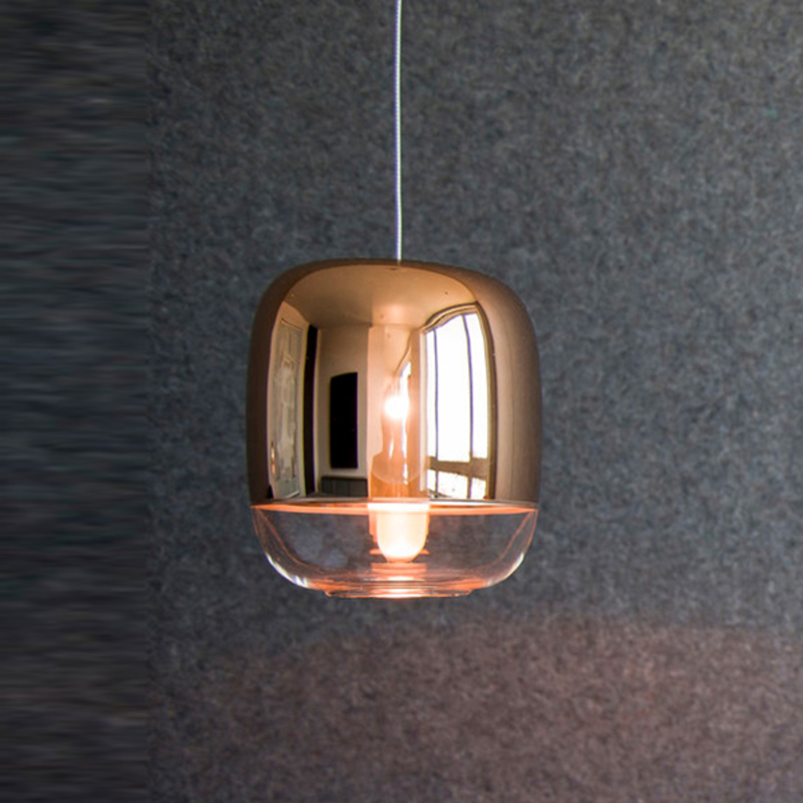 Prandina Gong mini S1 hanging light, copper