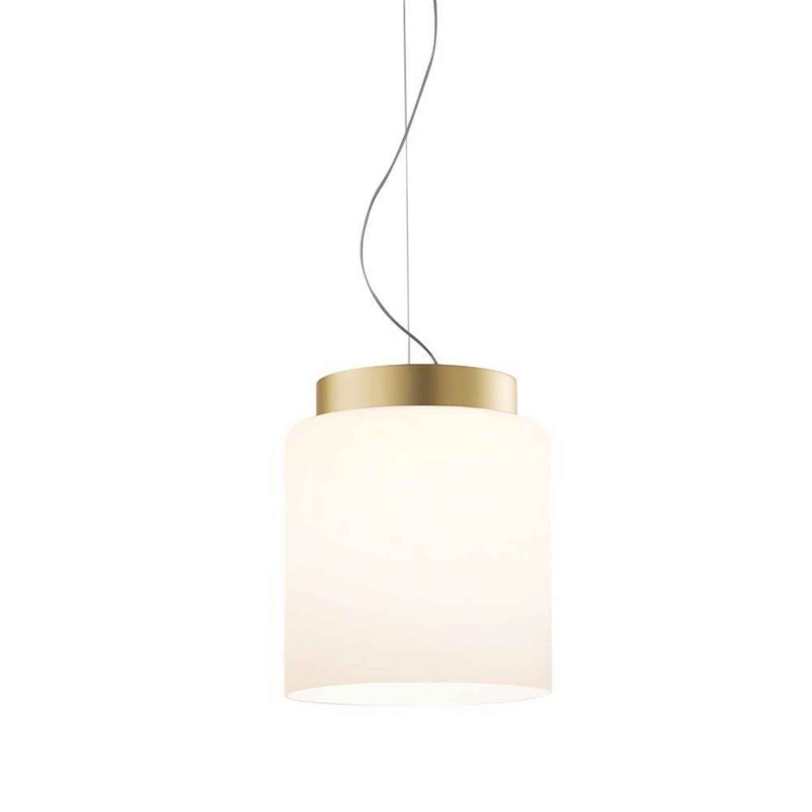 Segesta S5 Lámpara Colgante Opal White/Brass Heritage - Prandina