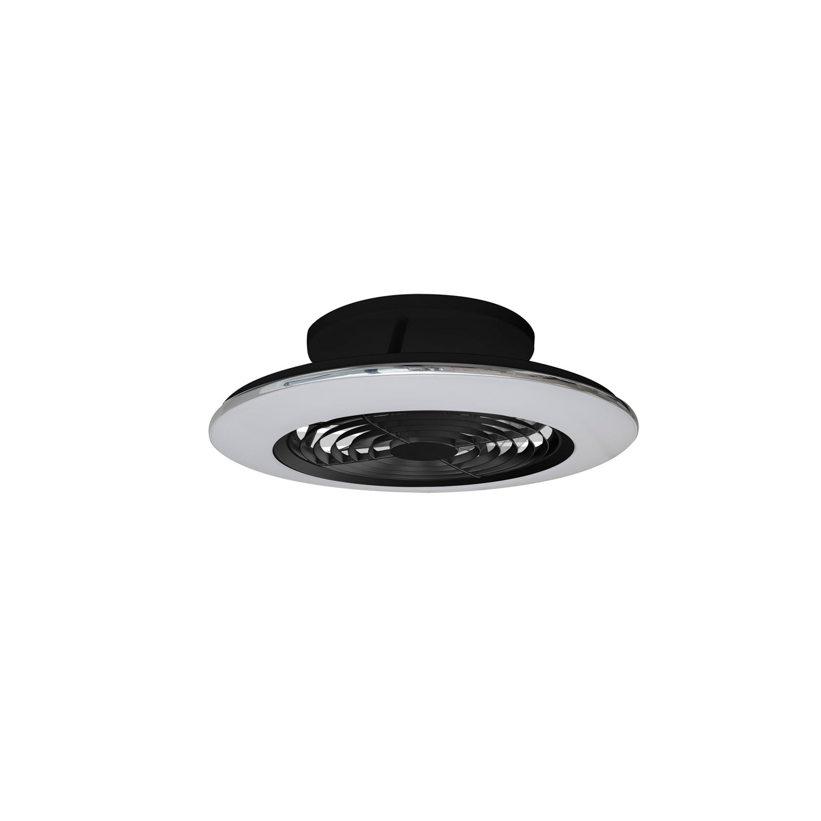 Alisio Mini LED-Deckenventilator, schwarz, Ø52,5 cm - Mantra