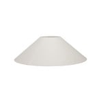 Pantalla de lámpara Basic Flat, blanca, Ø 36 cm, lino - Watt & Veke