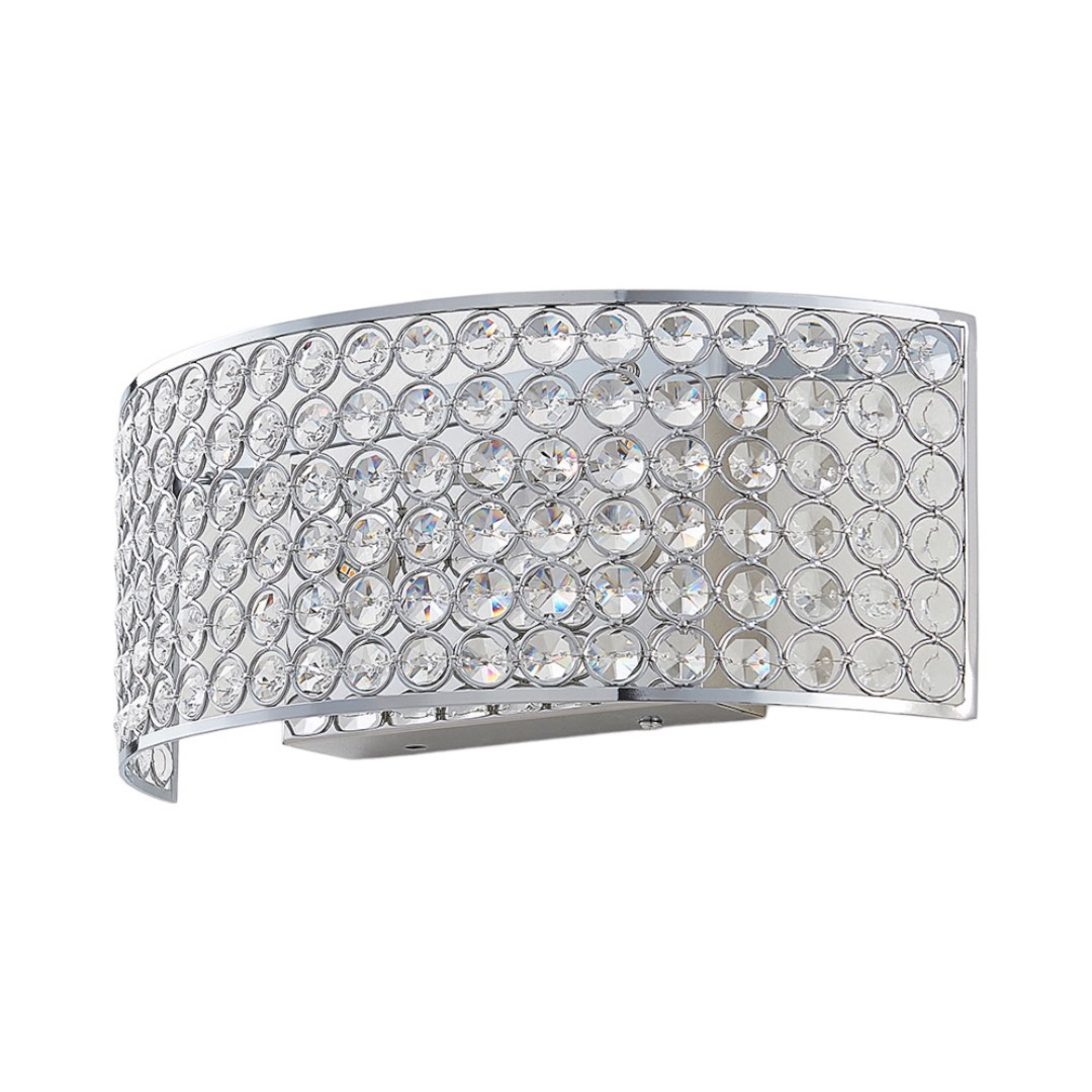 Alizee Fali Lámpa Chrome/Clear - Lucande