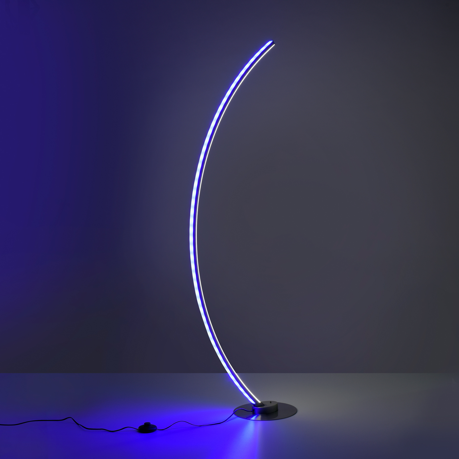 LED-Bogen-Stehlampe Alina, RGB/CCT, dimmbar