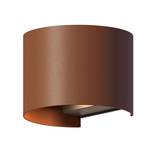 Calex applique d'extérieur LED Oval, Up&Down, hauteur 10cm, brun