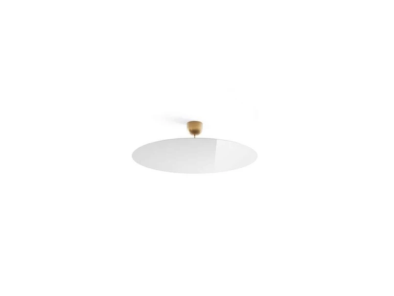 Luceplan - Millimetro Loftlampe H23 Ø85 Brass/Mirror