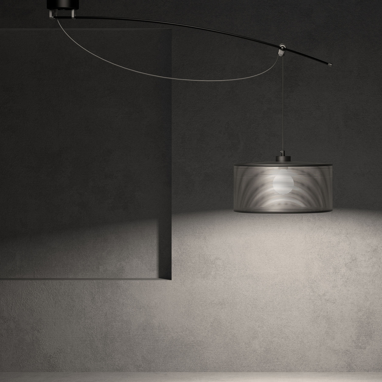 Lumina Moove lampada a sospensione a 1 luce, grigio