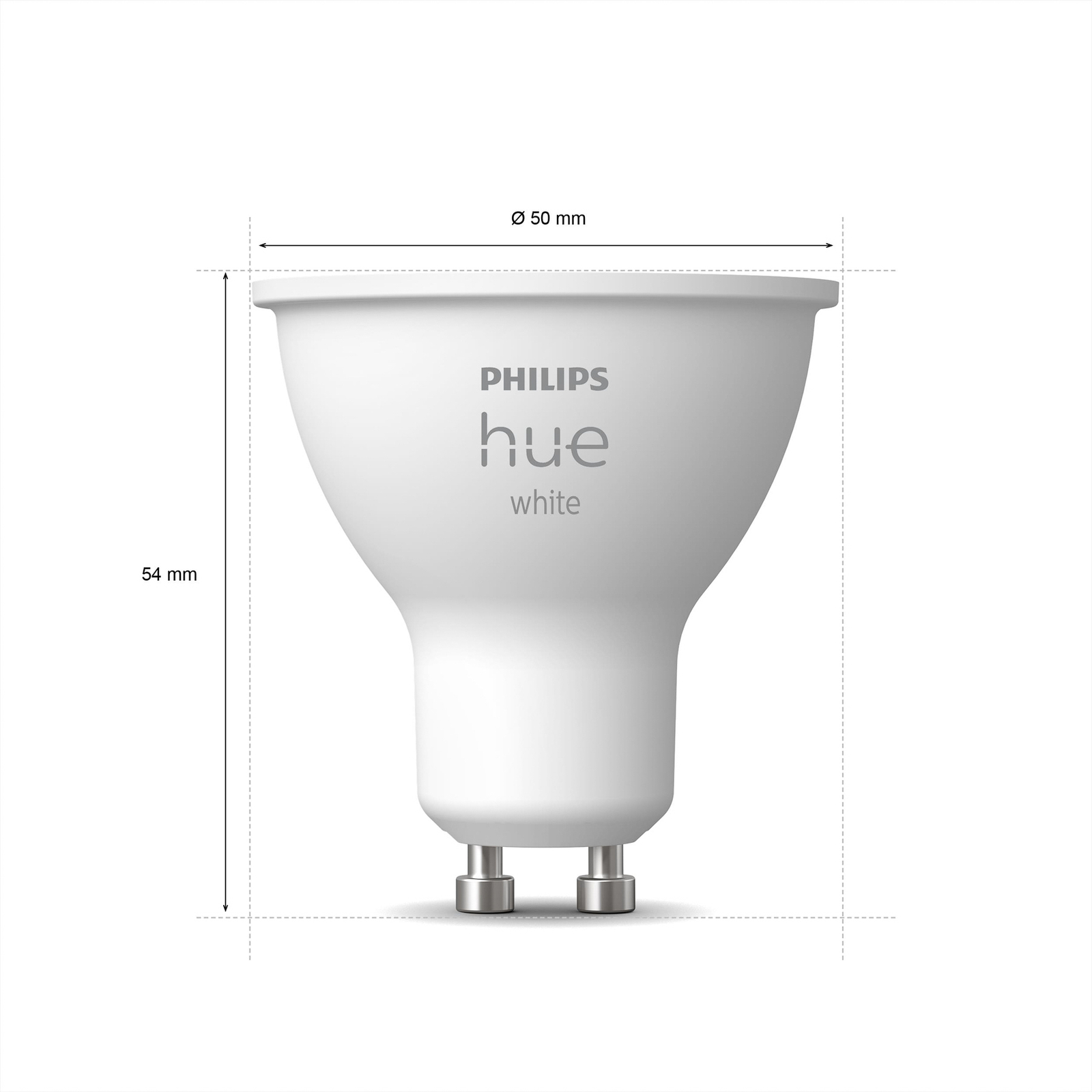 Philips Hue White 5,2 W GU10 LED-pære, 2-er-sett