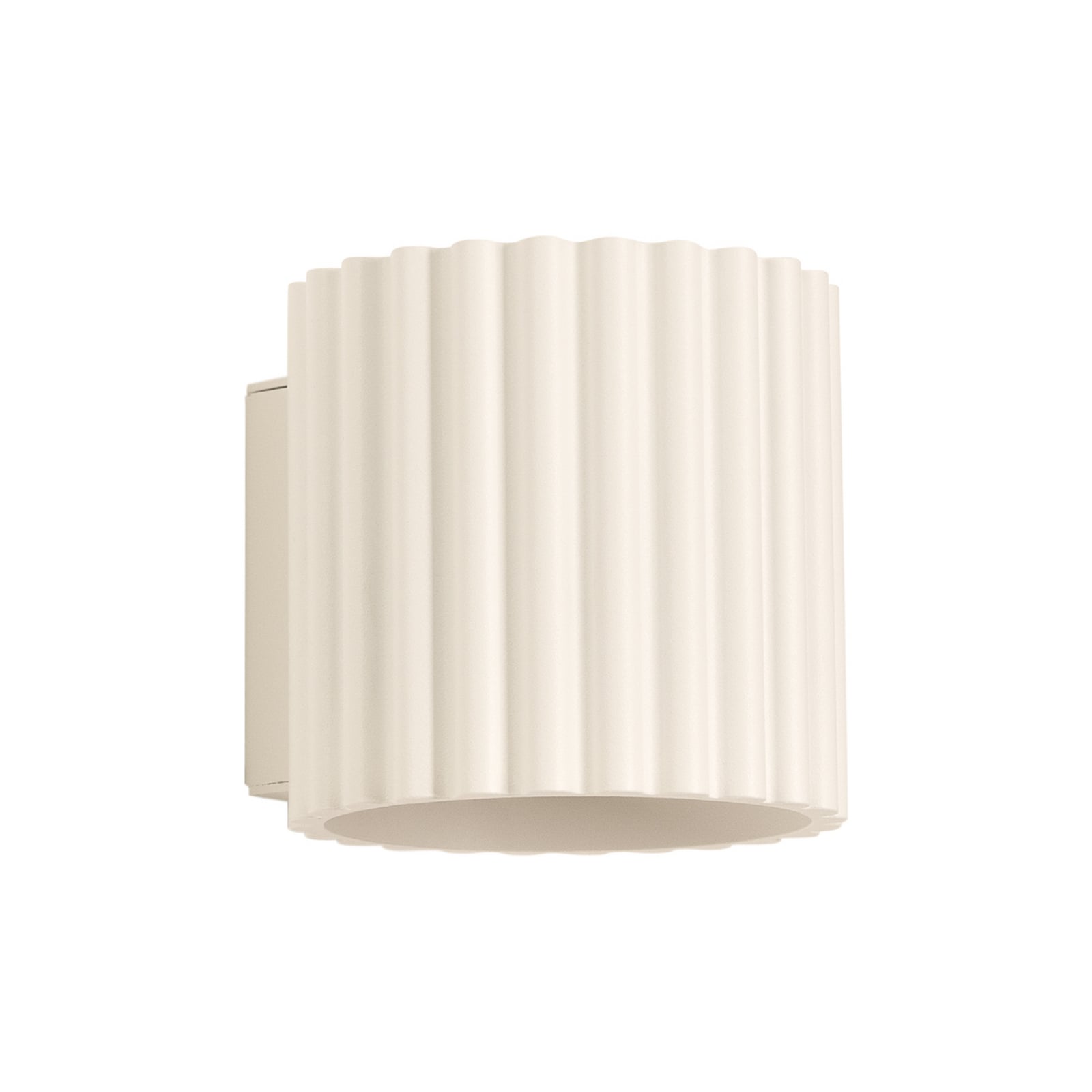 RIBLA wandlamp, beige, Ø 10 cm, metaal, G9 - SOLLUX