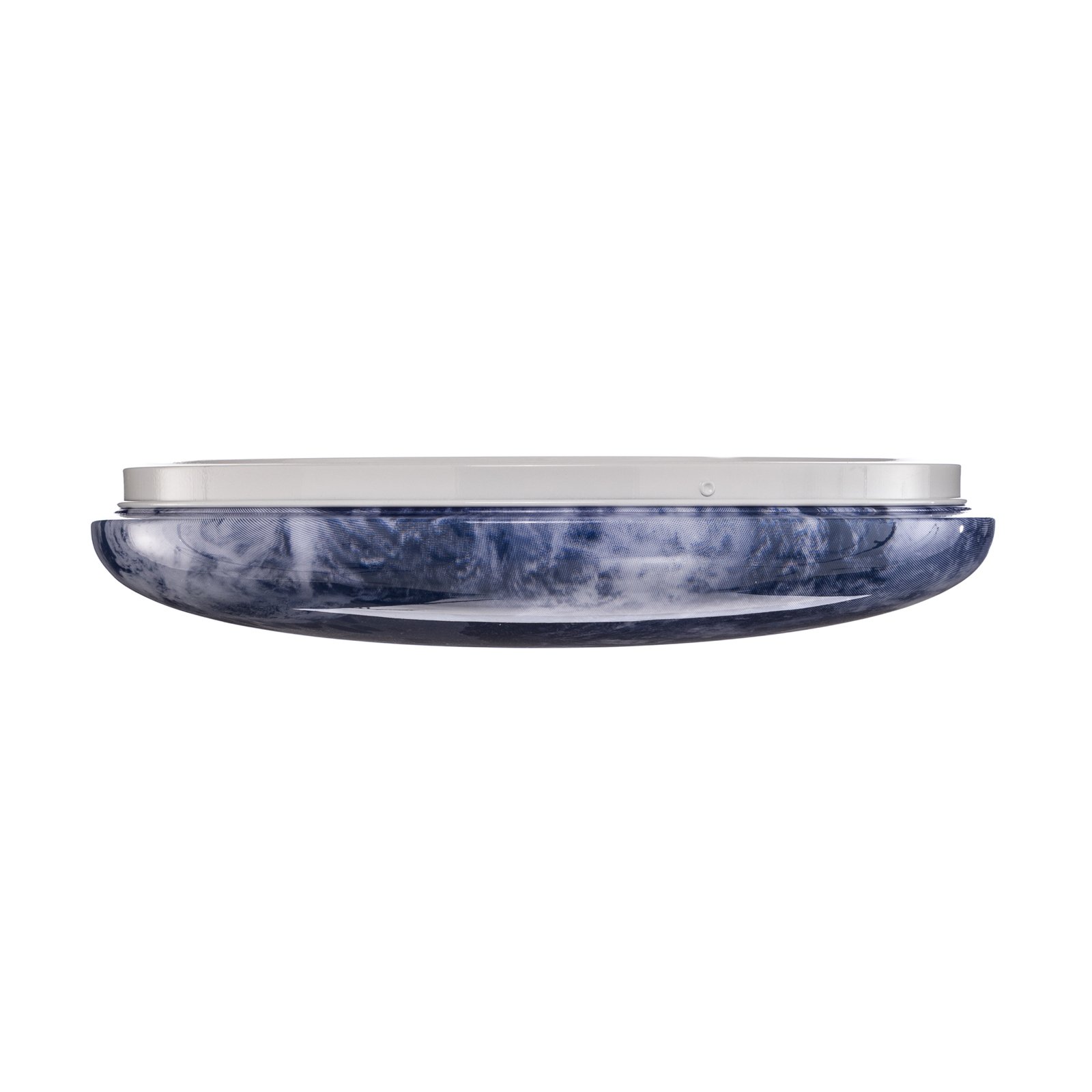 Stropné svietidlo Lindby LED Orbi, 38 cm, modrá/biela, plast