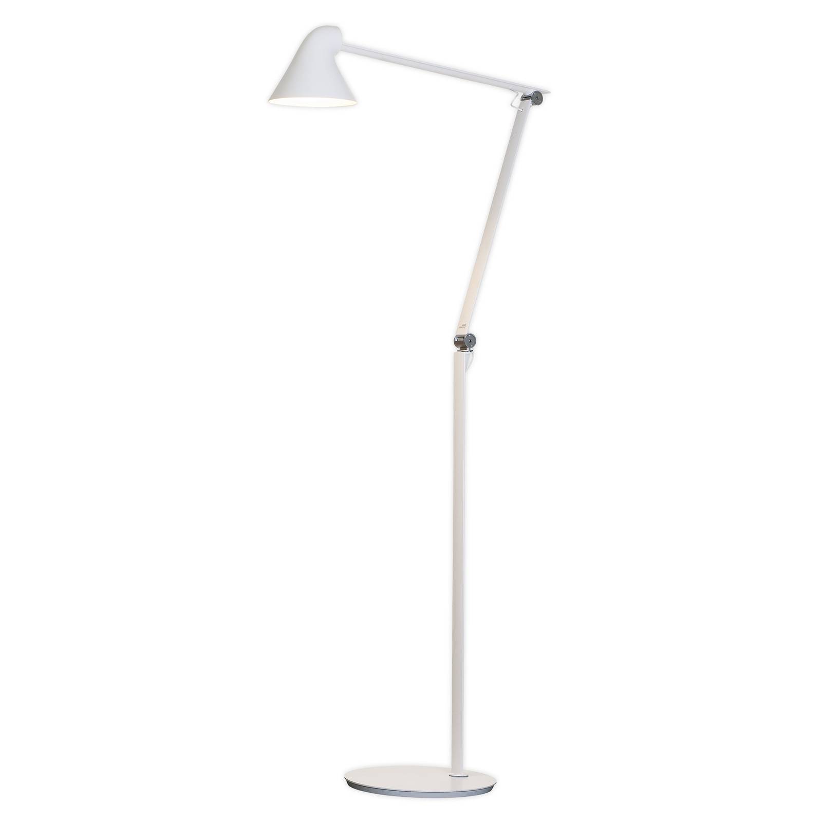 Louis Poulsen NJP LED floor lamp 3,000K white, for Living / Dining Room, Anodized aluminium, steel, 10 W, H: 121.8 cm
