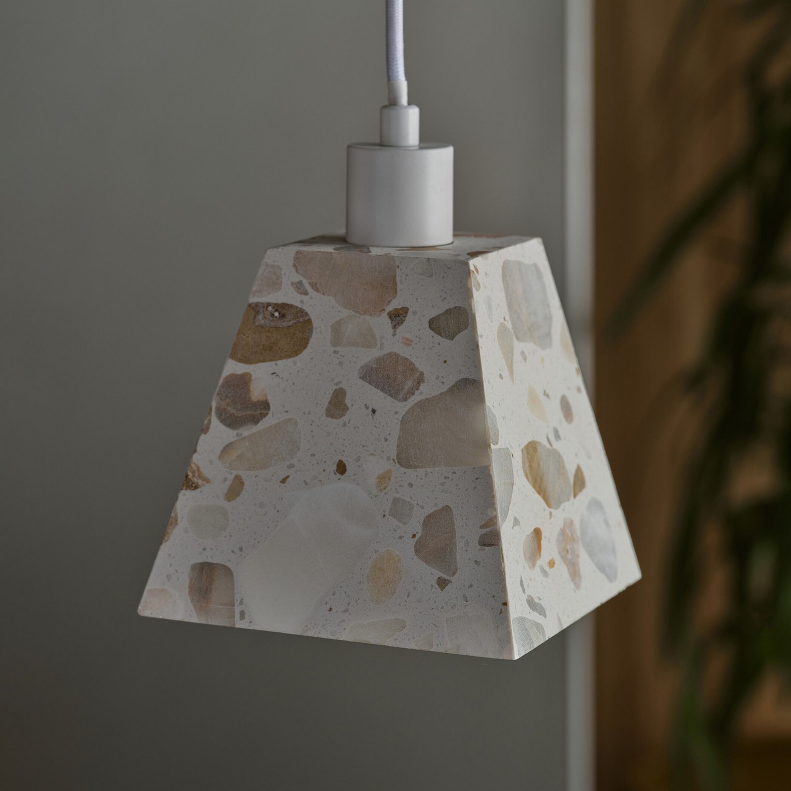 OSRAM hanging light Decor Gleam Weight, terrazzo, beige, E27