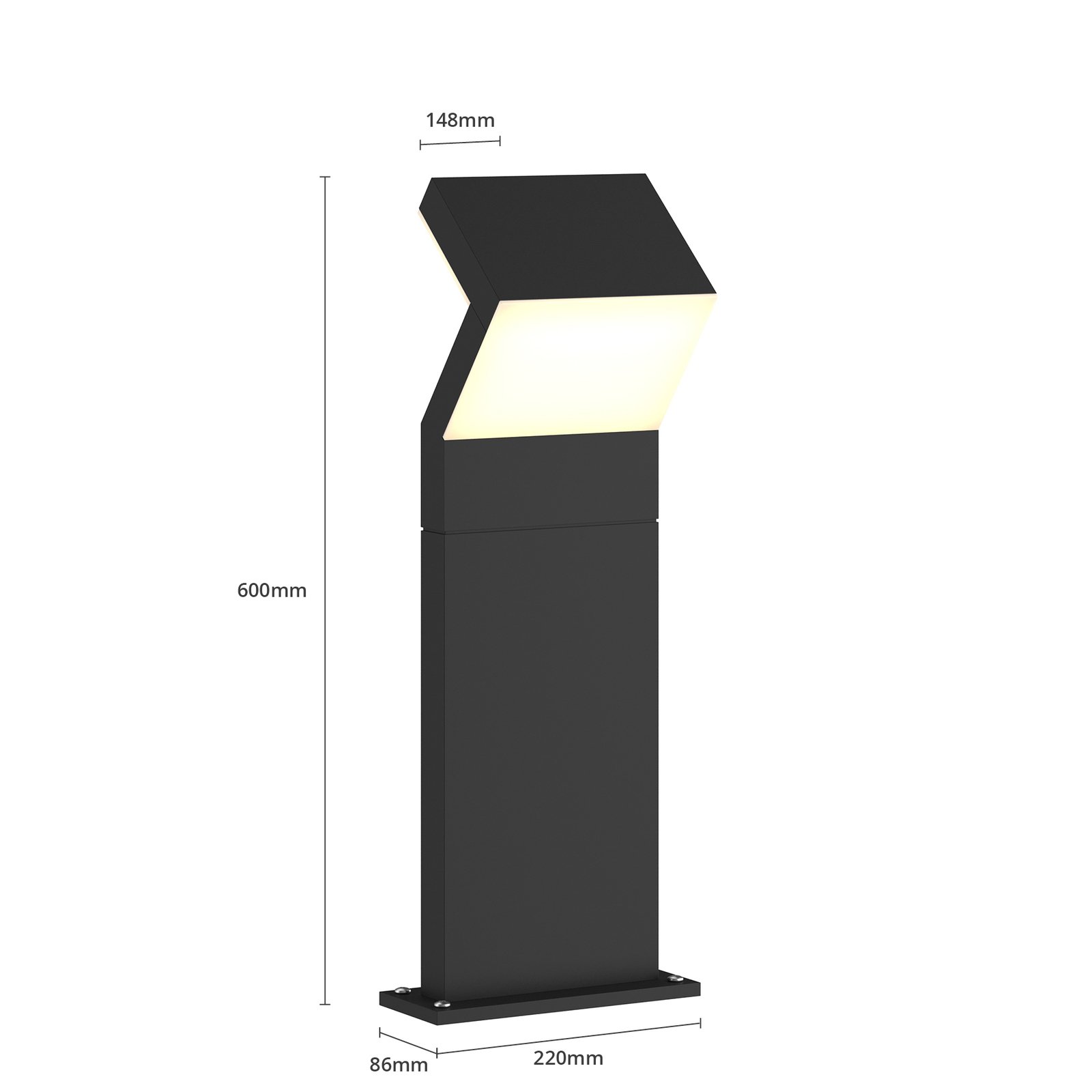 Havin Outdoor Garden Lamp H60 Dark Grey - Arcchio