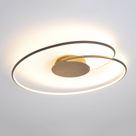 LED-Deckenlampe Joline, rostbraun, 74 cm