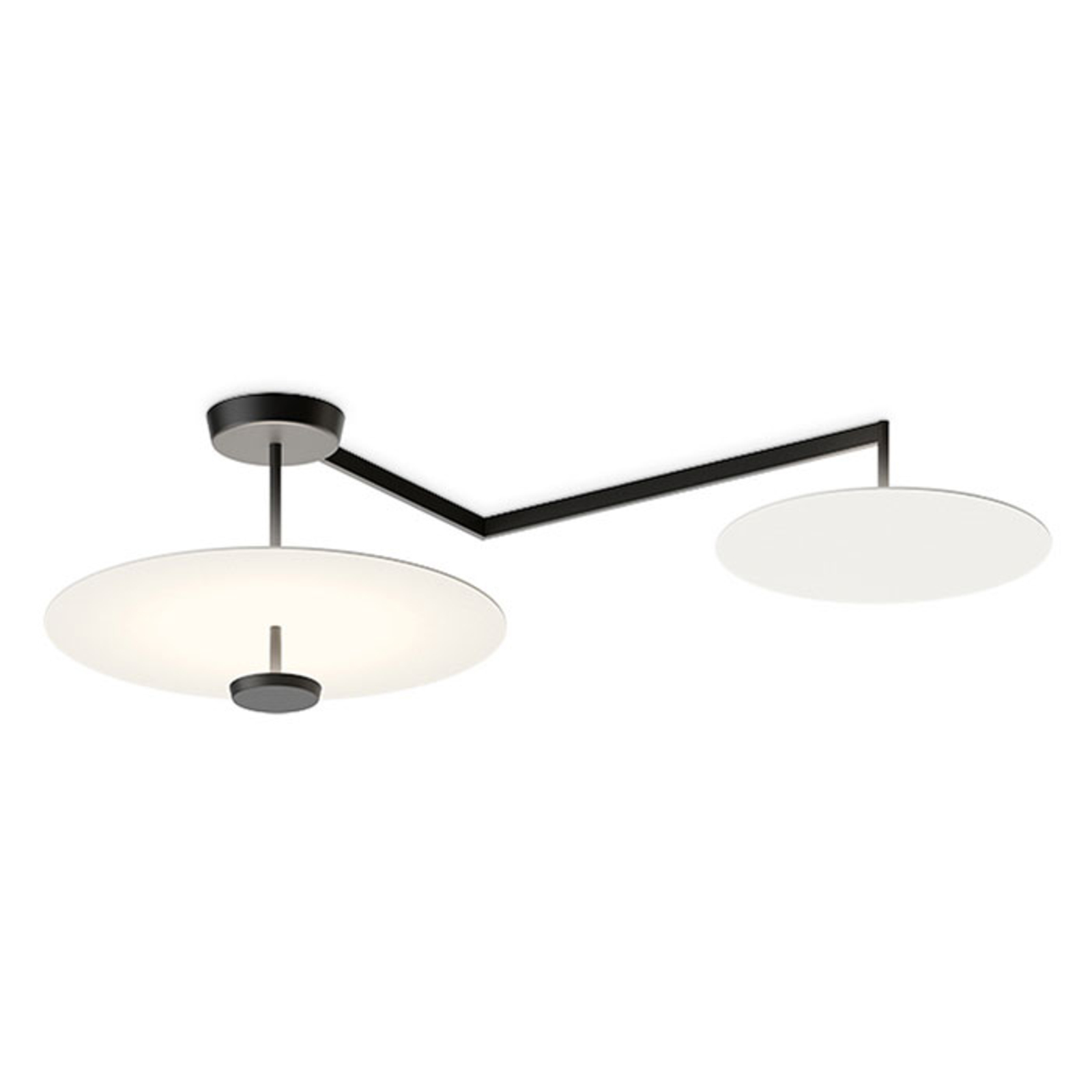 Vibia Flat LED-Deckenleuchte 3-flg. weiß DALI dim