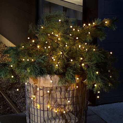 Voor buiten - lichketting LED 40-l. warmwit