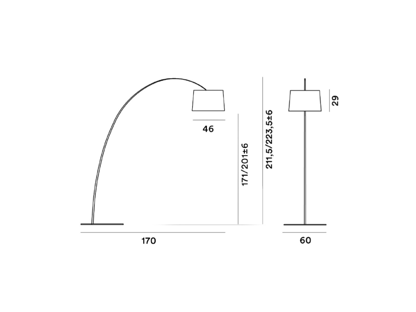 Twiggy Lampadar White - Foscarini