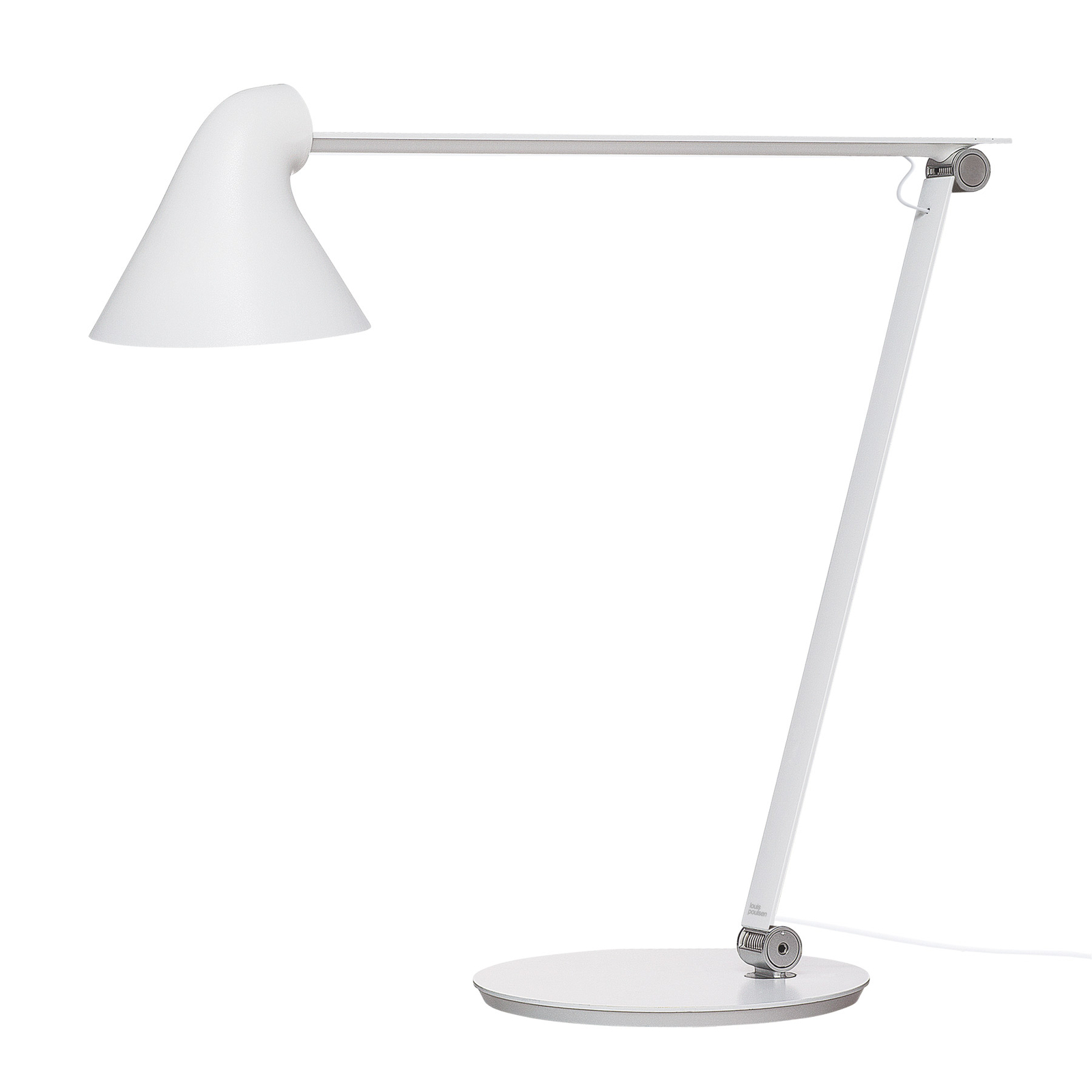 Louis Poulsen NJP stolová lampa 3 000 K biela