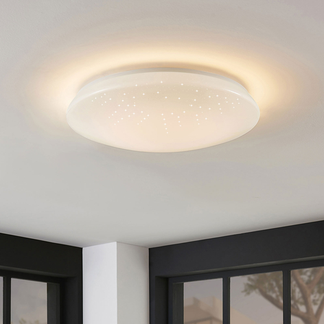 LED-Deckenlampe Jelka, WiZ, App, RGBW, rund, Smart
